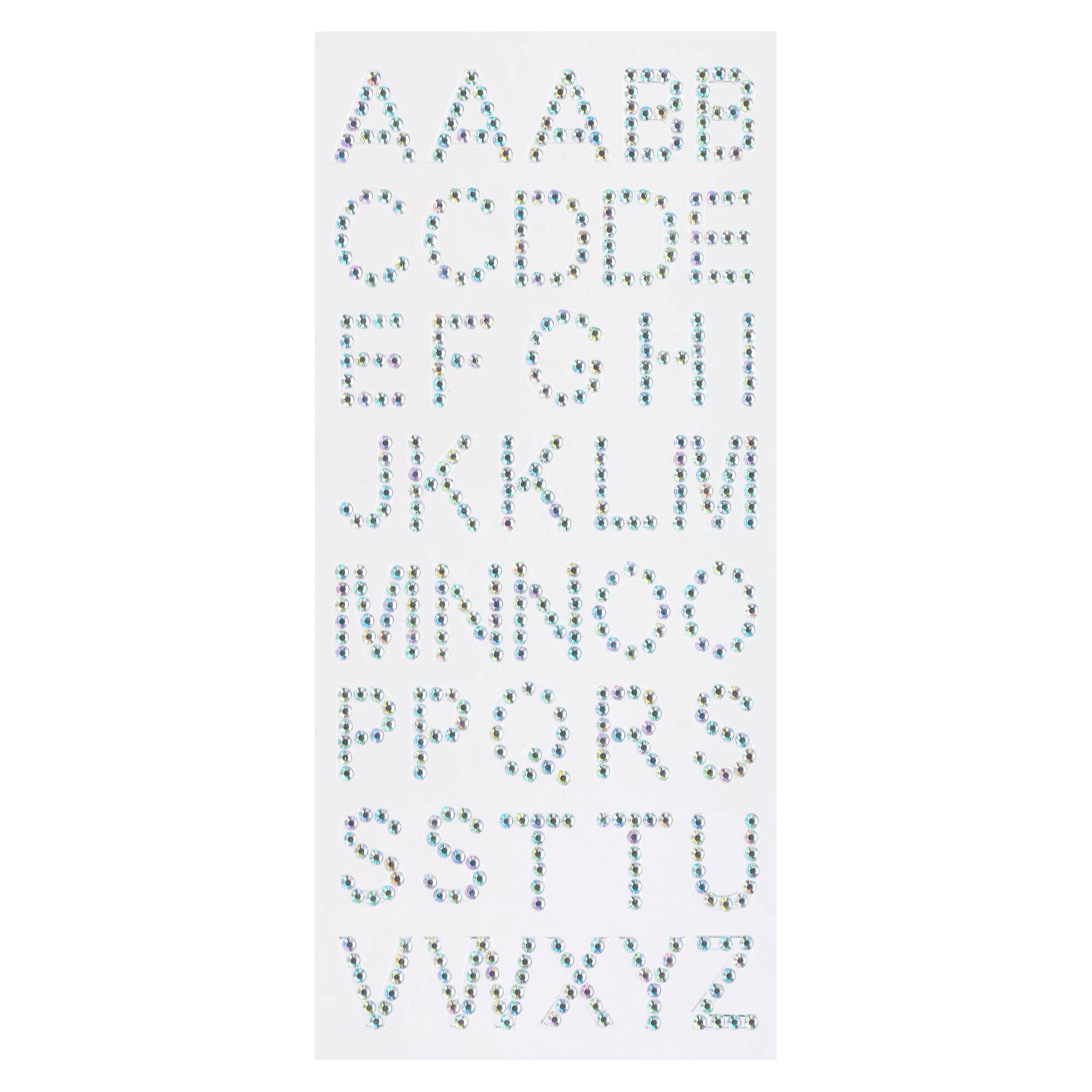 Iridescent Rhinestone Alphabet Stickers by Recollections™